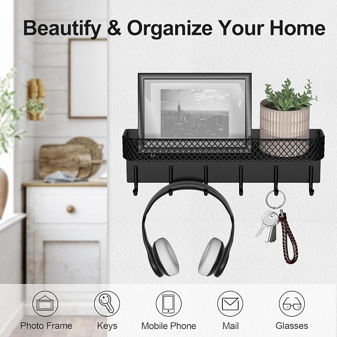 Key Holder for Wall – Decorative Stainless Steel Key Hanger - Image 4