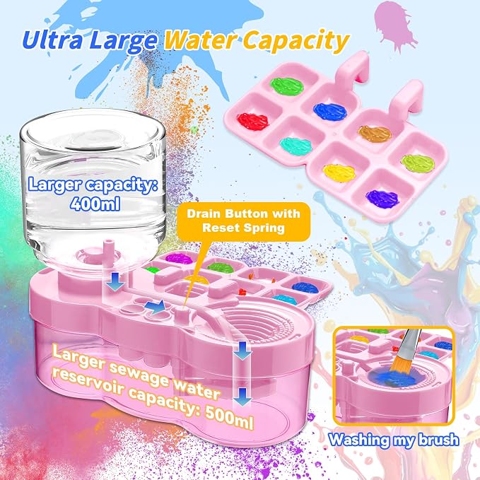 New Paint Brush Cleaner Tool, Brush Rinser Cup Painting Running Water - Image 4
