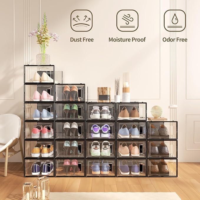 12 Pack X Large Shoe Storage Organizer - Image 2