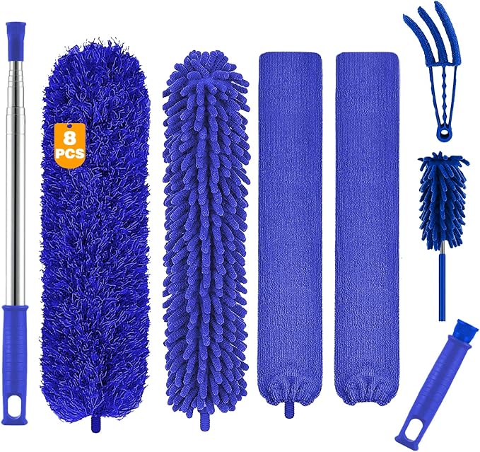 Microfiber Duster, Reusable Bendable Dusters, Washable Lightweight Dusters by Buysenton