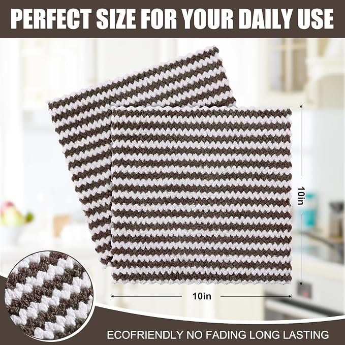 Homaxy 24 Pack Kitchen Dish Cloths, Ultra Soft and Absorbent Dish Towels - Image 5