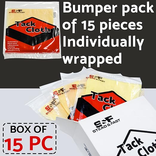 S&F STEAD & FAST Tack Cloth for Painting, 15-pc Premium Tack Cloths for - Image 2