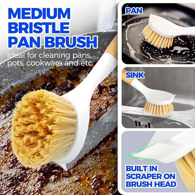 Holikme 3 Pack Dish Brush Set - Image 4
