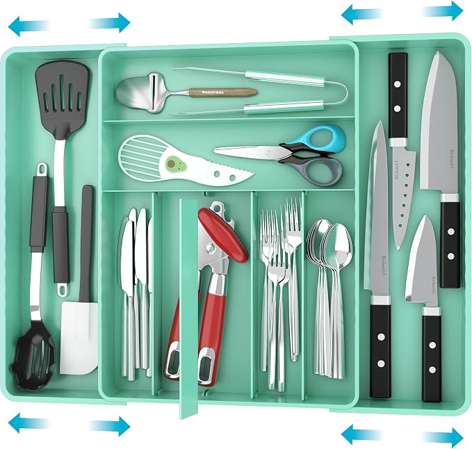 Simple Houseware Expandable Kitchen Drawer Flatware Organizer by SimpleHouseware