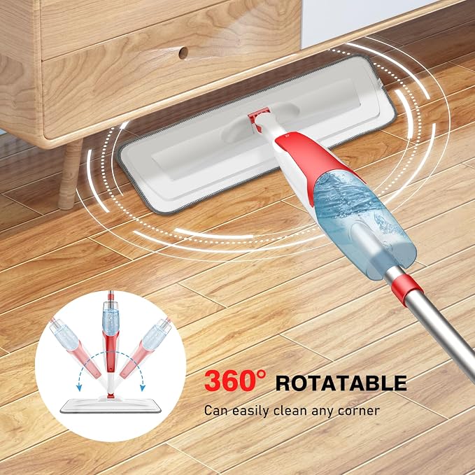 nacena Spray Mop for Floor Cleaning, Dust Mop - Image 4