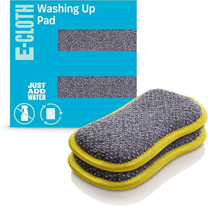 E-Cloth Washing Up Pad, Premium Microfiber Non-Scratch Kitchen Dish Scrubber by E-Cloth