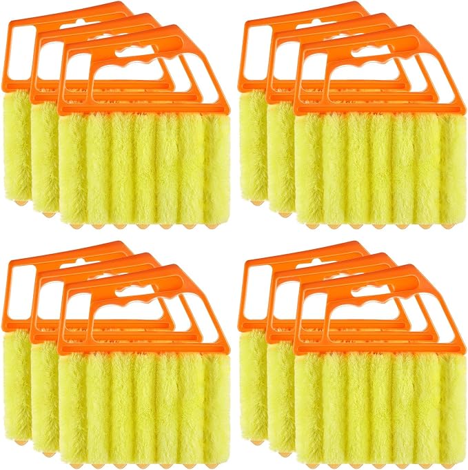 Maxdot 12 Pcs Blind Cleaner Duster Tool, 7 Finger Dusting Cleaner Tool by Maxdot