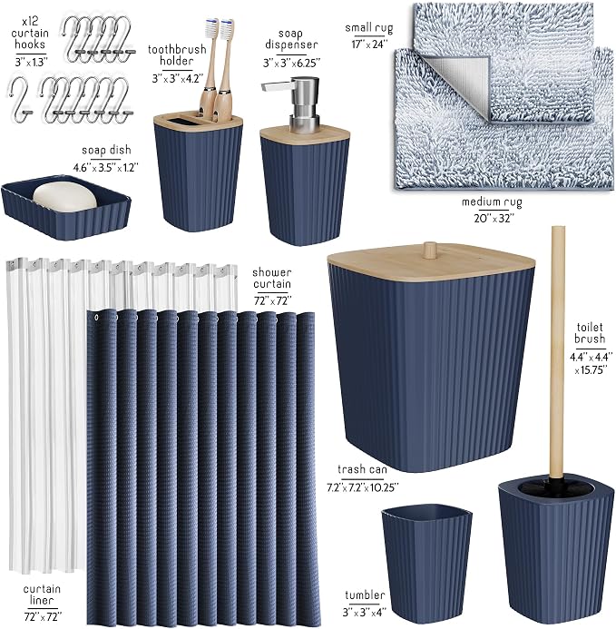 Clara Clark Bathroom Accessories Set - Image 3