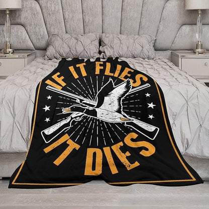 Goose Hunting Blanket Hunting Gifts for Men Goose Hunting Accessories Hunting Throw Blanket for Adults Soft Warm Cozy Fleece Blanket for Couch Sofa Bed 60"x80"