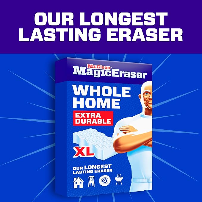 Mr. Clean Magic Eraser Sponge, All Purpose Cleaner, Long Lasting Cleaning - Image 2