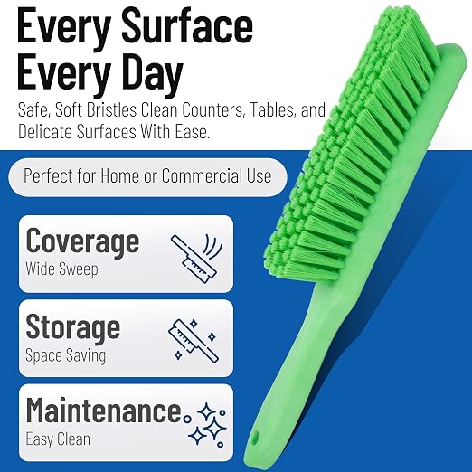 SPARTA Handheld Soft Counter Brush 8 Inch Bristle Span, Countertops, and - Image 3