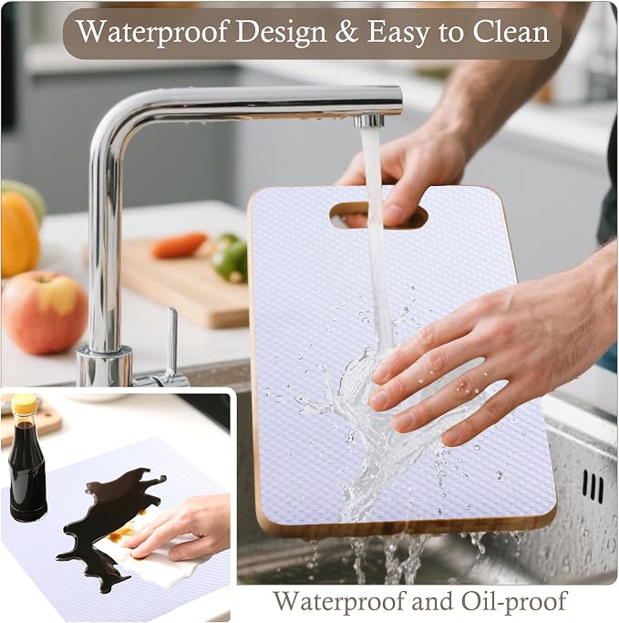 Shelf Liner for Kitchen Cabinet 18 Inch Wide X 20 Ft Non-Slip Drawer Mat - Image 2