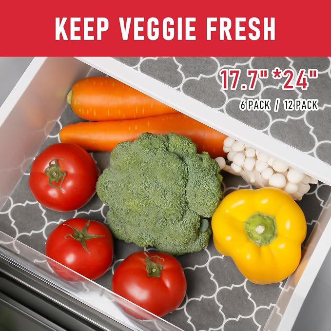 Cooyes 6 Pack Refrigerator Shelf Liners - Image 4