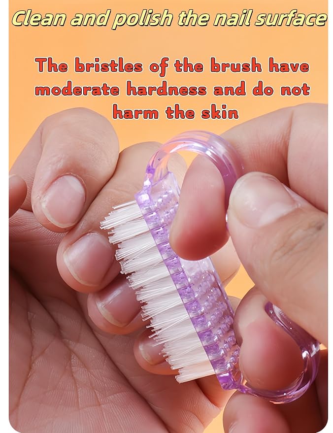 luvilly4 Pack Handle Grip Nail Brush, Nail Brush - Image 8