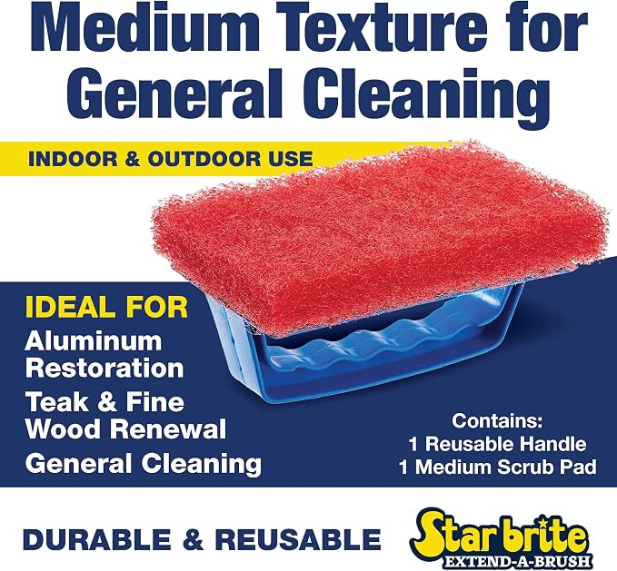 STAR BRITE Medium Red Scrub Pad - Image 3