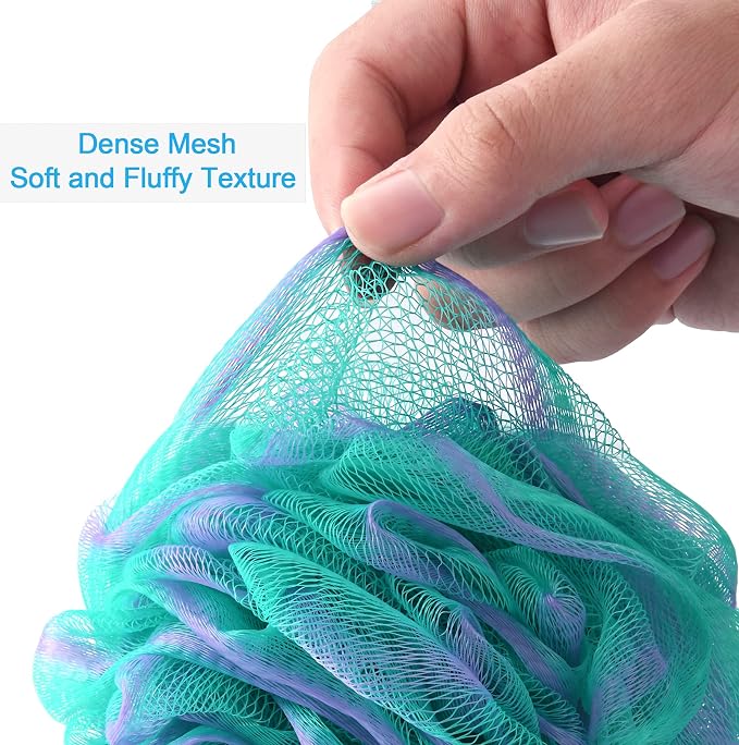 AmazerBath Loofah Sponge 75g/Piece, Exfoliating Bath Sponge Body Scrubber - Image 5