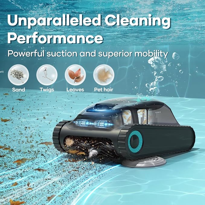AIPER Scuba S1 Cordless Robotic Pool Cleaner, Pool Vacuum - Image 2
