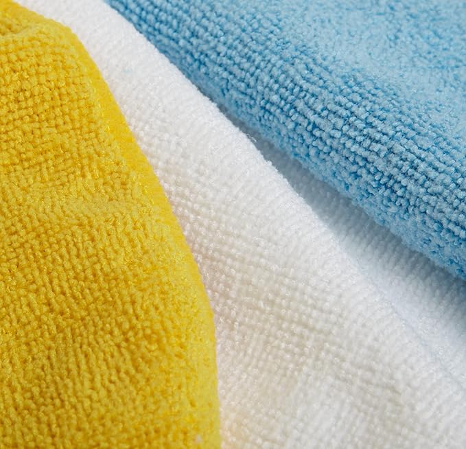 Amazon Basics Microfiber Cleaning Cloths, Ultra Absorbent, Lint Free, Streak - Image 3