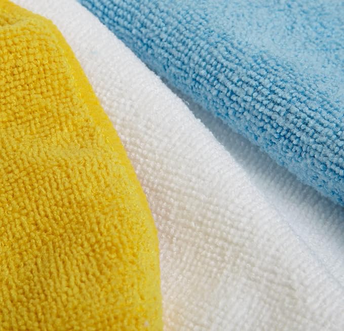Amazon Basics Microfiber Cleaning Cloths, Non-Abrasive, Reusable and Washable - Image 3