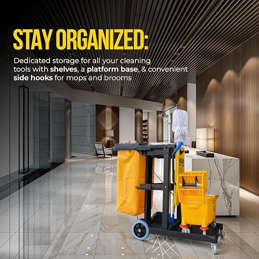 Simpli-Magic Commercial Cleaning Cart - Image 5