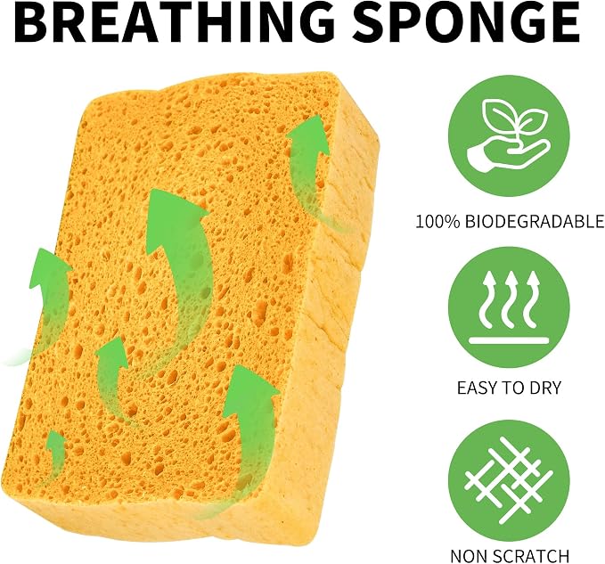 10 Count Compostable Thicker Pop-Up Sponges - Image 4