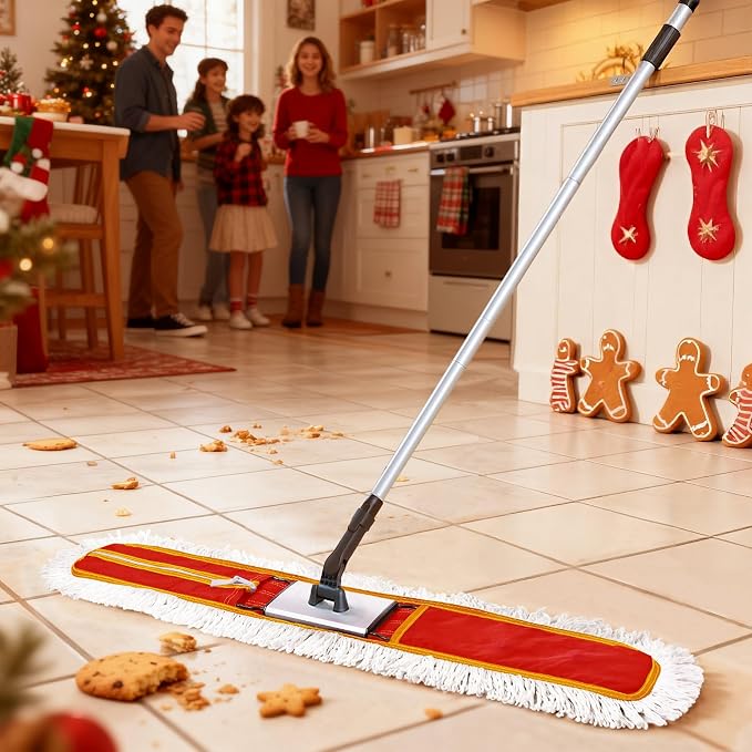 Heavy-Duty 36" Commercial Dust Mop & Floor Sweeper - Image 7