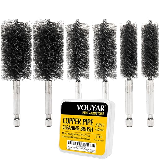 Quadruple Wire Twist Professional ID Copper Tube Pipe Cleaner by VOUYAR%C2%AEProfessionalTools