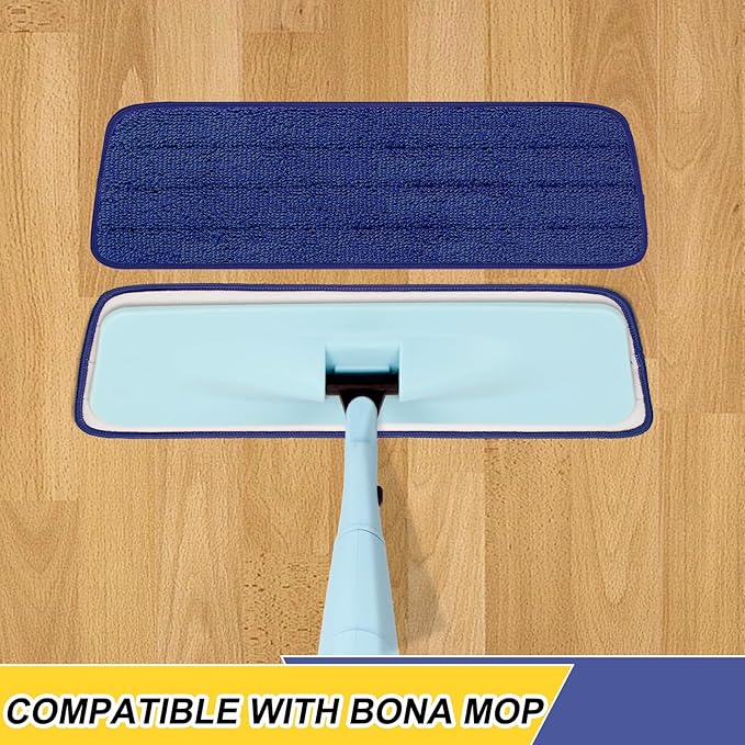 16.5 inch Reusable Mop Pads Microfiber Spray Mop Replacement Heads - Image 2