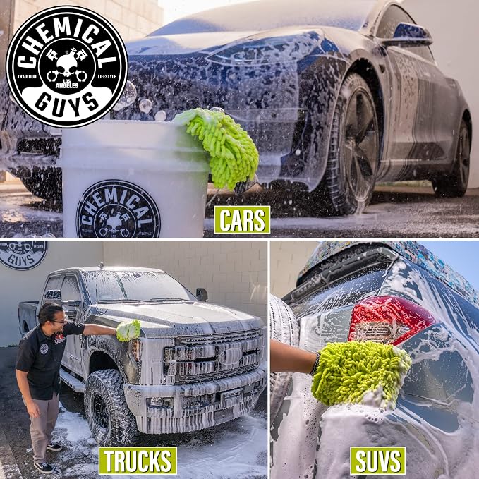 Chemical Guys Chenille Premium Scratch-Free Microfiber Wash Mitt - Image 3