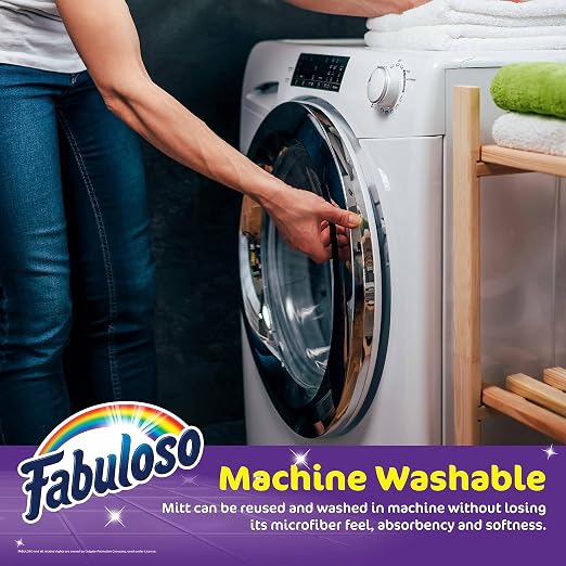 Fabuloso Microfiber Cleaning Mitt Glove, Lint-Free Scratch-Free Dusting and - Image 4