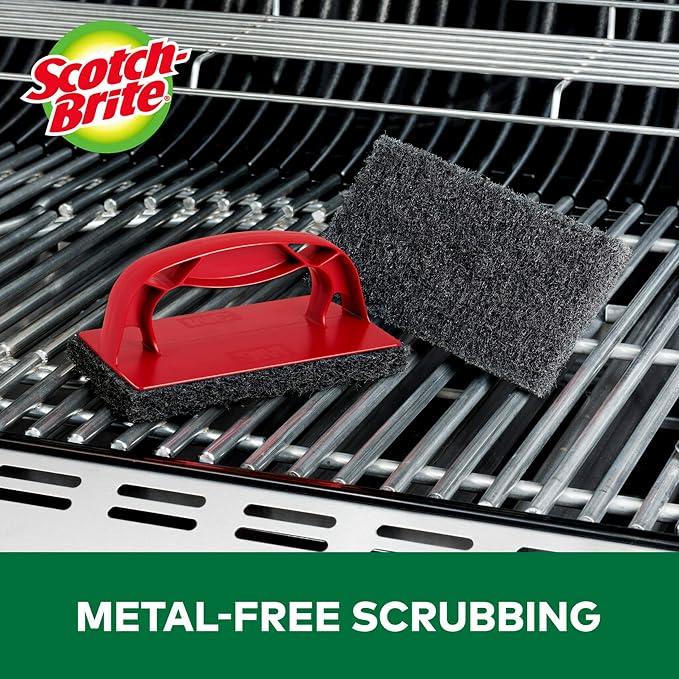 Scotch-Brite Heavy Duty Outdoor Scrubber, Patio Bricks, BBQ Tools and Charcoal - Image 5