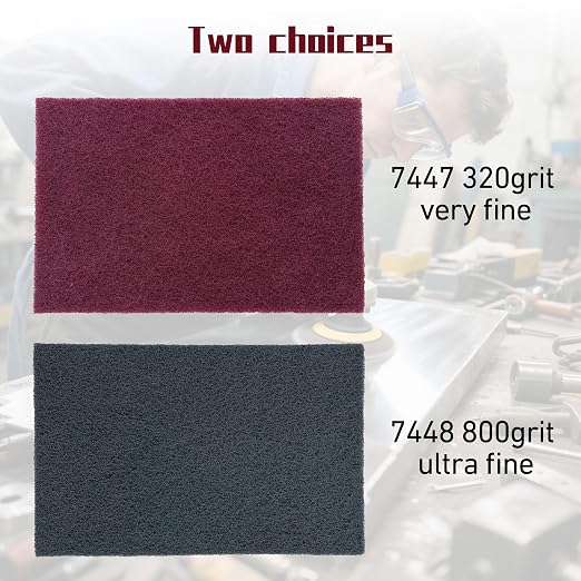 Premium 6" x 9" Scuff Pads 10 Pack, 5 Each Maroon General Purpose & 5 Each Gray - Image 4