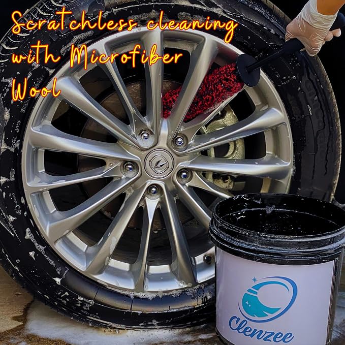 Large Microfiber Wheel Brush for SUVs, RVs & Trucks | Soft Non-Metallic Rim - Image 5