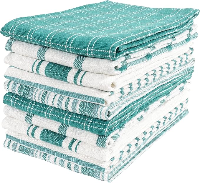 KAF Home Assorted Flat Kitchen Towels | 100% Cotton by KAFHome