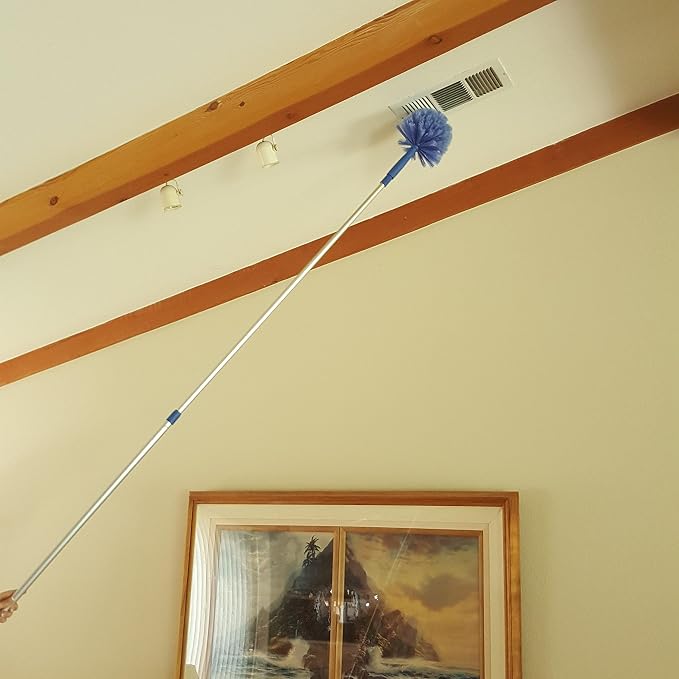 Cobweb Duster, Extendable Reach 20 feet, Ceiling Fan Duster | 3-Stage Aluminum - Image 5