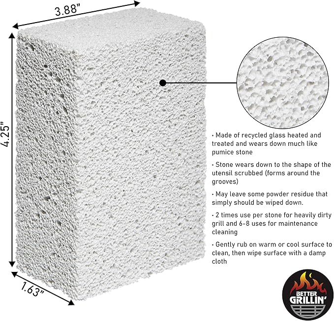 Better Grillin Scrubbin Stone Grill Cleaner-Scouring Brick/Barbecue Grill - Image 2