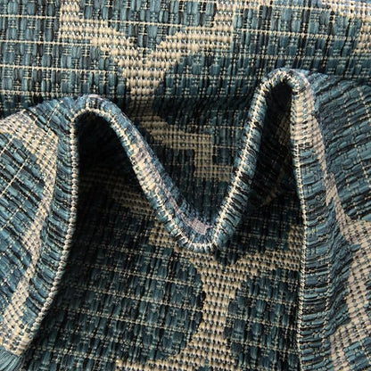 Unique Loom Outdoor Trellis Collection Area Rug - Trellis (Square 13' 0" x 13' 0", Teal/ Gray)