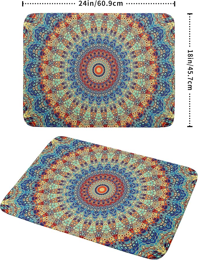 Bohemian Mandala Dish Drying Mat - Image 2