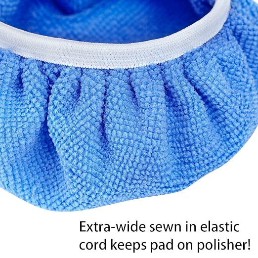 Awpeye 10Pack Car Polisher Pad Bonnet Soft Microfiber Polishing Bonnet Buffing - Image 5