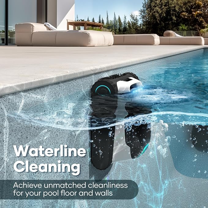 AIPER Scuba N1 Cordless Robotic Pool Cleaner, Wall & Waterline & Floor Cleaning - Image 2