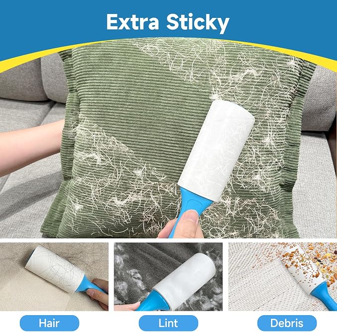 Swihauk 600 Sheets Extra Sticky Lint Rollers - Image 3