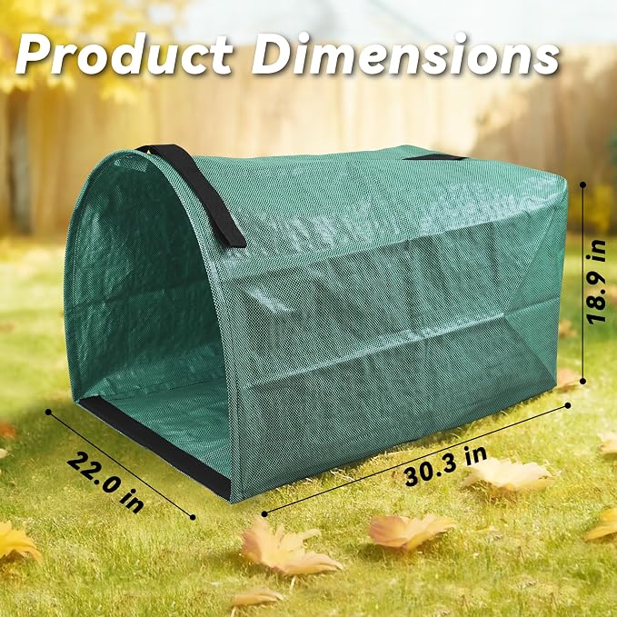 PHYEX 2 Pack 53-Gallon Reusable Leaf Bags - Image 5