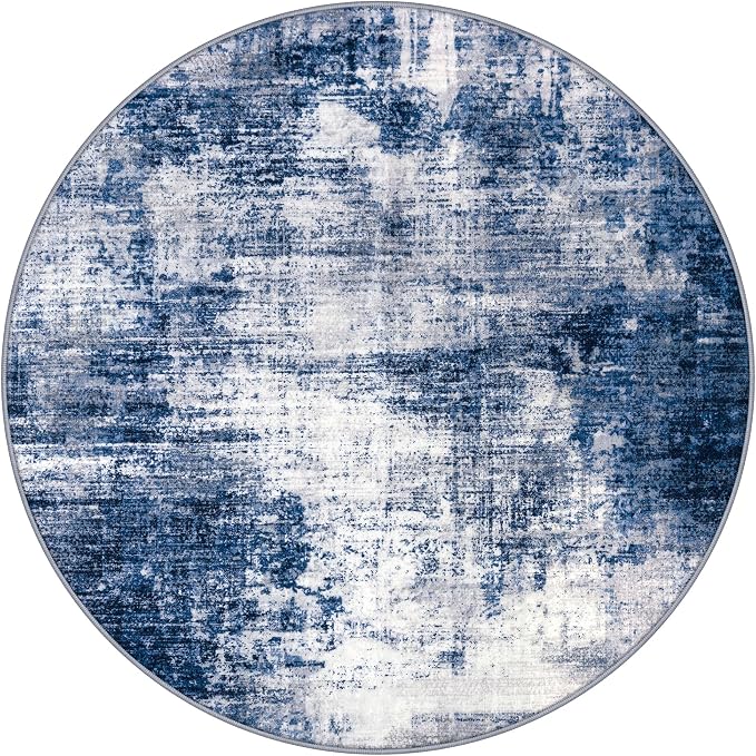 IOHOUZE Round Area Rug 3 Ft Circle Entryway Rugs Round Washable Door Mat Indoor - Image 9