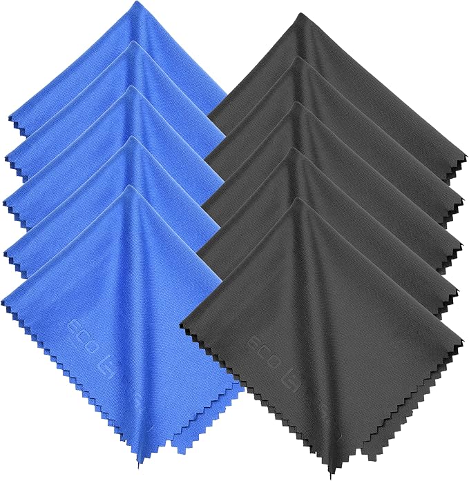 Eco-Fused Blue/Black Microfiber Cloth - Image 6