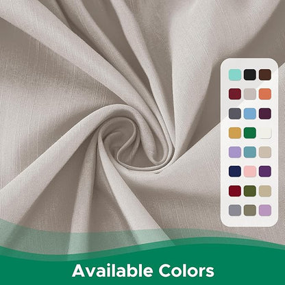 Biscaynebay Wrap Around Bed Skirts for King & Cal King Beds 19" Long Drop, Camel Grey Adjustable Elastic Dust Ruffles Easy Fit Wrinkle Resistant Silky Luxurious Fabric Machine Washable
