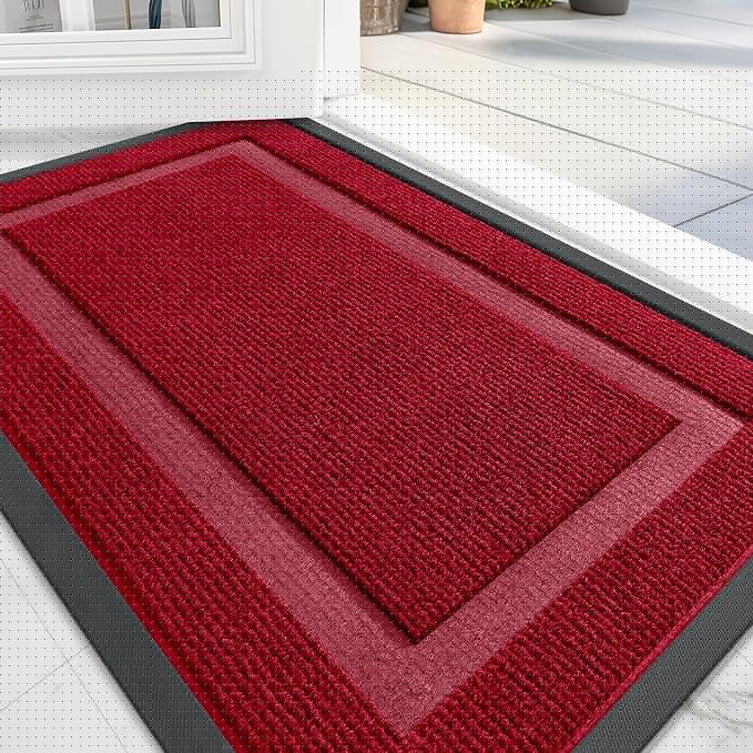 OLANLY Front Door Mat Indoor Outdoor Entrance, Waterproof All-Season, by OLANLY