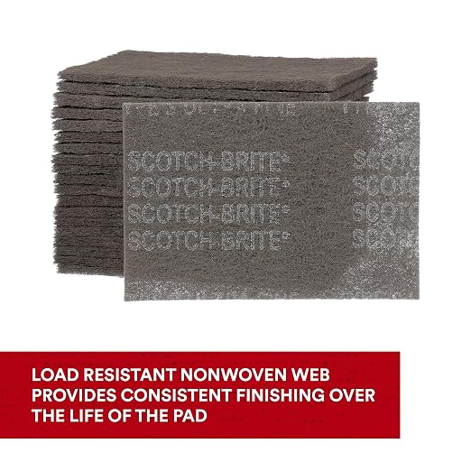 Scotch-Brite Ultra Fine Grade 7448 Hand Pad, 6 in x 9 in Hand Pads, Nonwoven - Image 5
