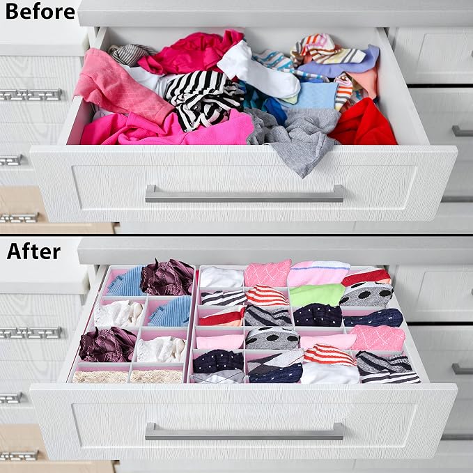 Simple Houseware 4-Pack Drawer Organizer Set - Image 3