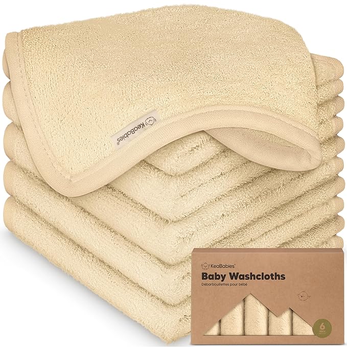 6-Pack Baby Washcloths by KeaBabies