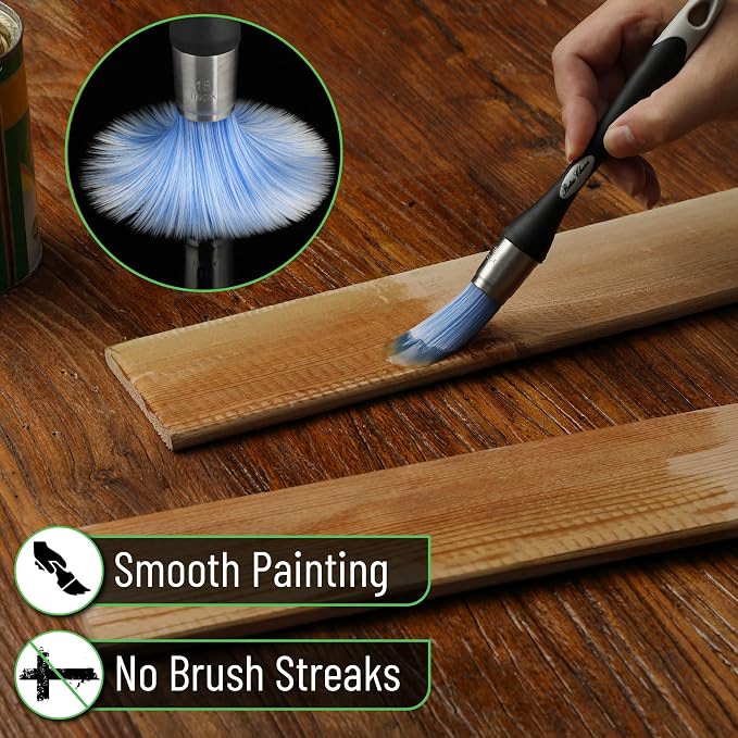 Bates- Trim Paint Brush, 0.75 Inch, Synthetic Bristles, Trim Brushes - Image 5